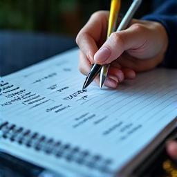 Illustration of a person setting a clear, actionable plan for wellness, perhaps writing in a planner.