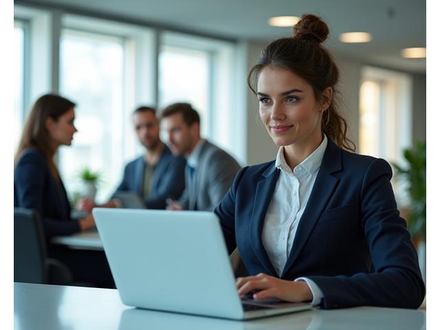 Professional working in a modern office, symbolizing corporate wellness