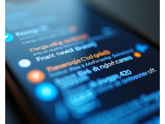 Smartphone interface showing notification settings and filters.
