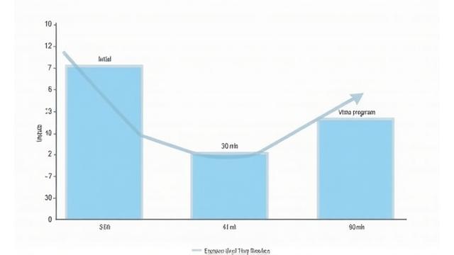 Screenshot of a sleep app chart showing reduced sleep onset time.